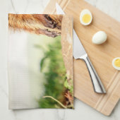 若いグラウンドホッグ キッチンタオル (四つ折り)