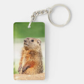 若いグラウンドホッグ キーホルダー (裏面)