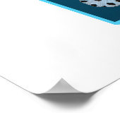 若いグループ – デザイングラデーション青の背景 | ポスター (角)