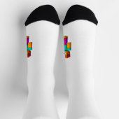 若いゲーマーに喜びを与えるおもしろいデザイン! ソックス (上部)