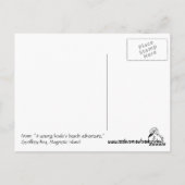 若いコアラ歩くアットザビーチ ポストカード (裏面)