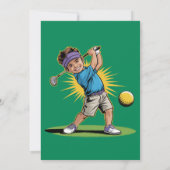 若いゴルファー誕生日スイングパーティー 招待状 (裏面)