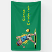 若いゴルファー誕生日スイングパーティー 横断幕 (縦)