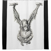 . .若いサルの人生 シャワーカーテン (正面)