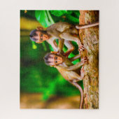 若いサル。 ジグソーパズル (縦)