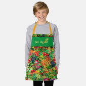 若いシェフ健康な野菜エプロン エプロン (着用した状態)