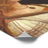 若いシモネッタ・ヴェスプッチのボッティチェリポートレート ポスター (角)