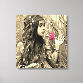 若いジプシーの女の子キャンバスプリント キャンバスプリント