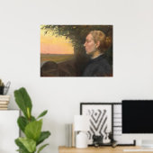 若いスケーゲンガールバイアンチャー ポスター (ホームオフィス)