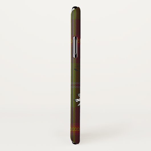 若いタータンチェックの十字 Case-Mate iPhoneケース (裏面/右)