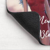 若いチョンサム美しい中国の新年ポーズ マウスパッド (コーナー)