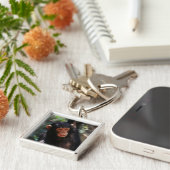 若いチンパンジー キーホルダー (側面)