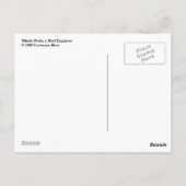 若いテスラ葉書 ポストカード (裏面)