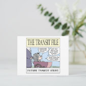 若いトランジットユーザー ポストカード (スタンド正面)