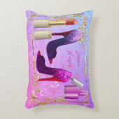 若いトレンディーガーリーカラフルファッションシューズメイクアップ アクセントクッション (正面(垂直))