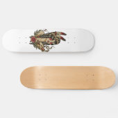 若いネイティブアメリカンの女性 スケートボード (横)