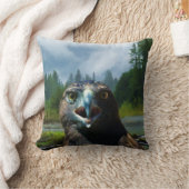 若いハゲとミスティ・アラスカン川 クッション (ブランケット)