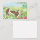 若いハリネズミの野原 ノートカード (正面/裏面)