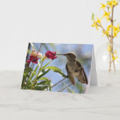 若いハンマーの挨拶状 カード (黄色い花)