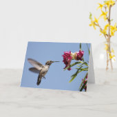 若いハンマーの挨拶状 カード (黄色い花)