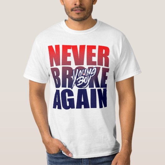 若いバックは二度と壊れることがない Tシャツ (正面)