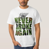 若いバックは二度と壊れることがない Tシャツ (正面)