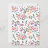 若いバースデーパーティ招待状 招待状 (裏面)