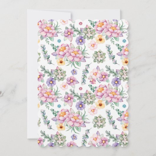 若いバースデーパーティ招待状 招待状 (裏面)