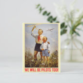 若いパイロット ポストカード (スタンド正面)