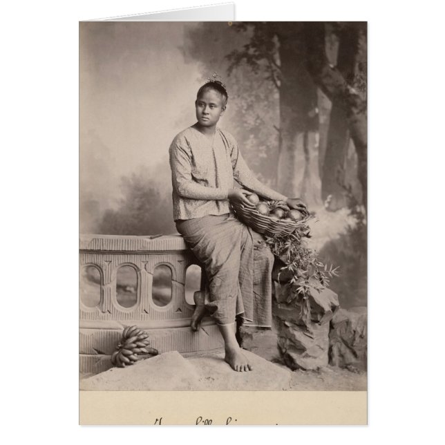 若いビルマの女の子、c.1880 (正面)