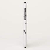 若いファッションの女の子 – 白黒のスケッチアート Case-Mate iPhoneケース (裏面/左)