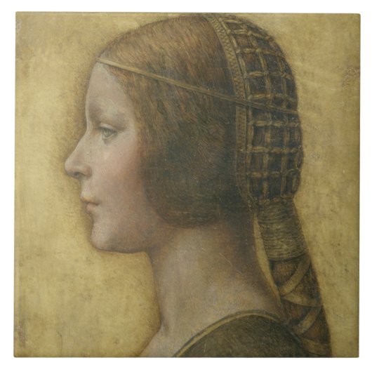 若いフィアンセのプロフィール タイル (正面)