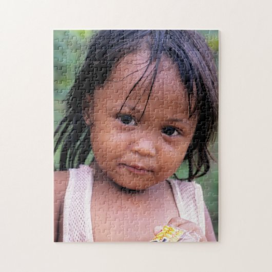 若いフィリピン人の女性 ジグソーパズル (縦)