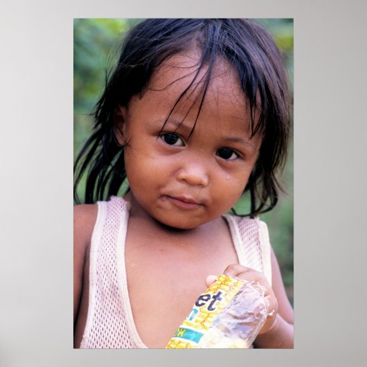 若いフィリピン人の女性。 ポスター (正面)
