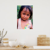 若いフィリピン人の女性。 ポスター (キッチン)