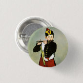 若いフルート主義者、またはファイファー・エドワード・マネ 缶バッジ (正面&裏面)