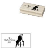 若いブックリーダーの所有者名はスタンプに属する ラバースタンプ (押印)