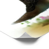 若いペレ絵を描グリン《鳥》ハヤブサのデジタル ポスター (角)