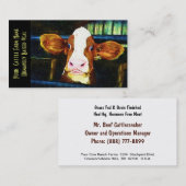 若いホルスタイン子牛 名刺 (正面/裏面)