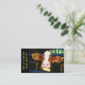 若いホルスタイン子牛 名刺 (スタンド正面)