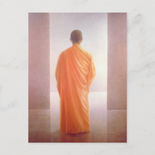 若いモンクバックビューベトナム ポストカード (正面)
