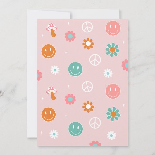 若いワイルドと3つのグルーヴィ誕生日招待状 招待状 (裏面)