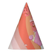 若いワイルドと3つのGroovyデイジー3番目の誕生日パーティー パーティーハット (左)