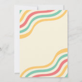 若いワイルドと3レトログルービー3歳の誕生日 招待状 (裏面)