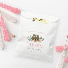 若いワイルドと3歳の誕生日パーティー フェイバーバッグ