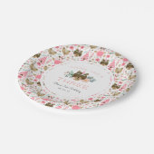 若いワイルドと3歳の誕生日パーティー ペーパープレート (アングル)