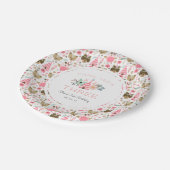 若いワイルドと3歳の誕生日パーティー ペーパープレート (アングル)