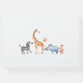 若いワイルドアンドスリーサファリ3歳の誕生日パーティー ゲストブック (裏面)