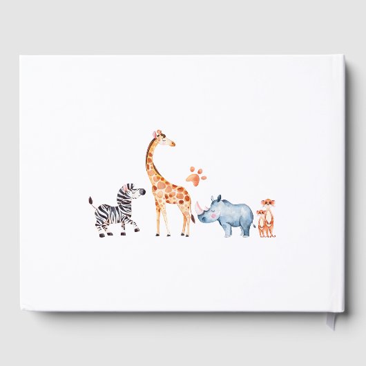 若いワイルドアンドスリーサファリ3歳の誕生日パーティー ゲストブック (裏面)