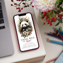 若いワイルド3歳の誕生日キッズかわいいパンダ